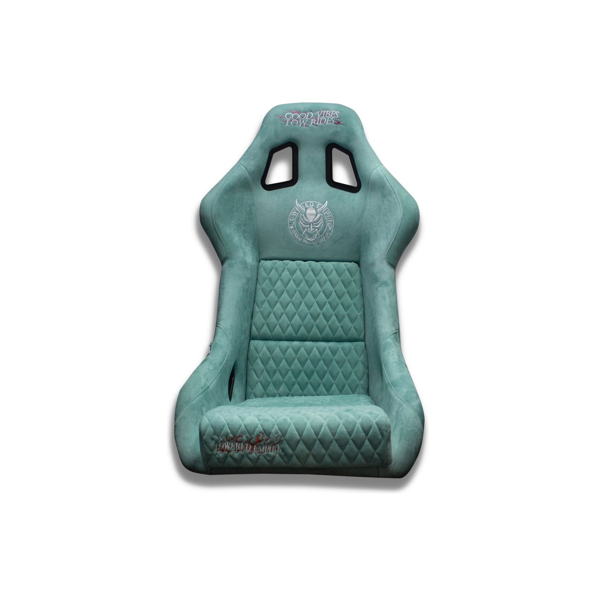 Turquoise Blue Lowered Empire Bucket Seats Single - Loweredempire